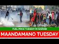 LIVE GEN Z MAANDAMANO ON FUEL PRICE TUESDAY IN NAIROBI 