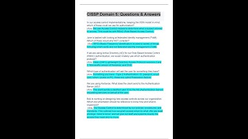 CISSP DOMAIN 5 QUESTIONS EN ANSWERS A SCORE GUIDE
