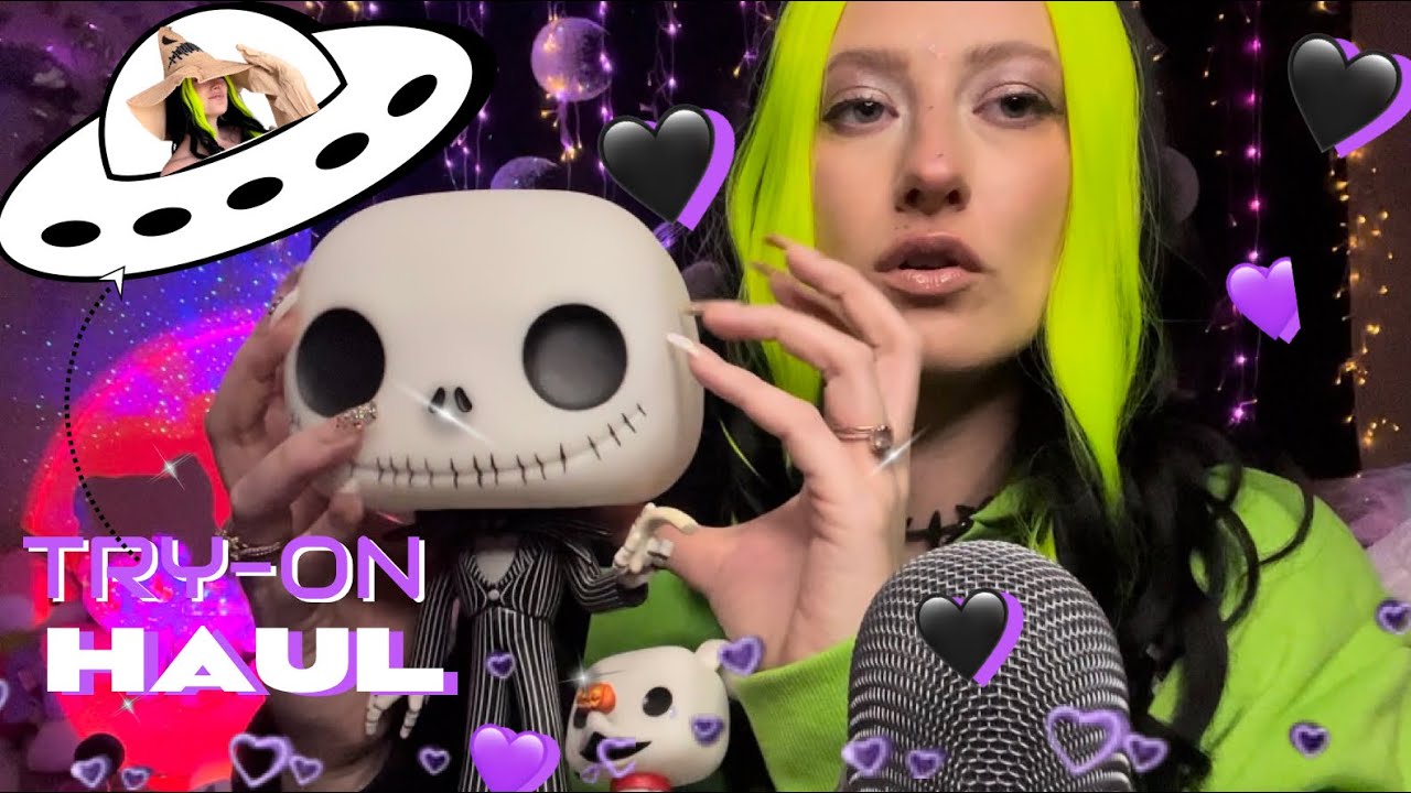 ASMR | My Entire Nightmare Before Christmas Collection! 💀 Halloween Costumes & Clothing Try-On! 🪡