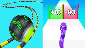 Going Balls vs Snake Run Race - Satisfying ASMR Gameplay All Levels