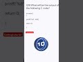 C Programming MCQ Question ❓#codingtutorial #cinterviewquestions