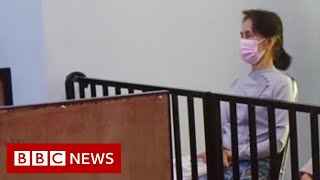 Trial of Myanmar's Aung San Suu Kyi begins - BBC News screenshot 5
