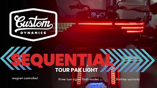 LED Aftermarket Tour Pak Light with Sequential Flashing Turn Signals for Harley-Davidson Motorcycles