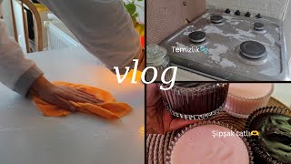 Ev Temizliği Clean With Me Tatlı Keyfi Günlük Vlog