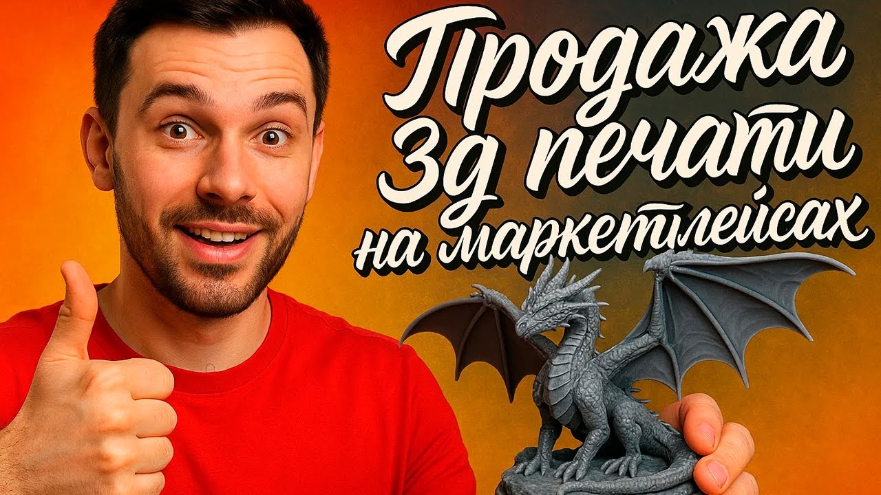 ПРОДАЖА 3Д ПЕЧАТИ НА МАРКЕТПЛЕЙСАХ / ПЛЮСЫ И МИНУСЫ