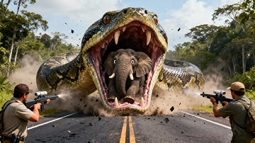 Brave Heroes Save Poor Elephant From Deadly Giant Mutant Python🐍