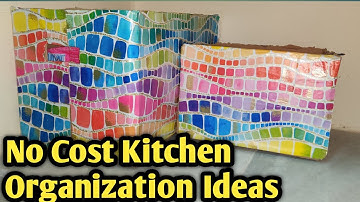 No Cost Kitchen Organization Ideas / Organize Your Kitchen For Free #kitchentips #sonyvlogs #diy
