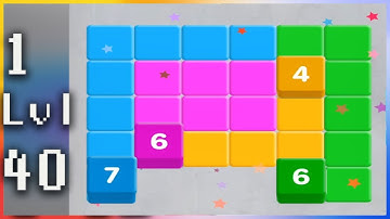 Stack Blocks 3D Block Puzzle - Gameplay Walkthrough - Levels 1-40