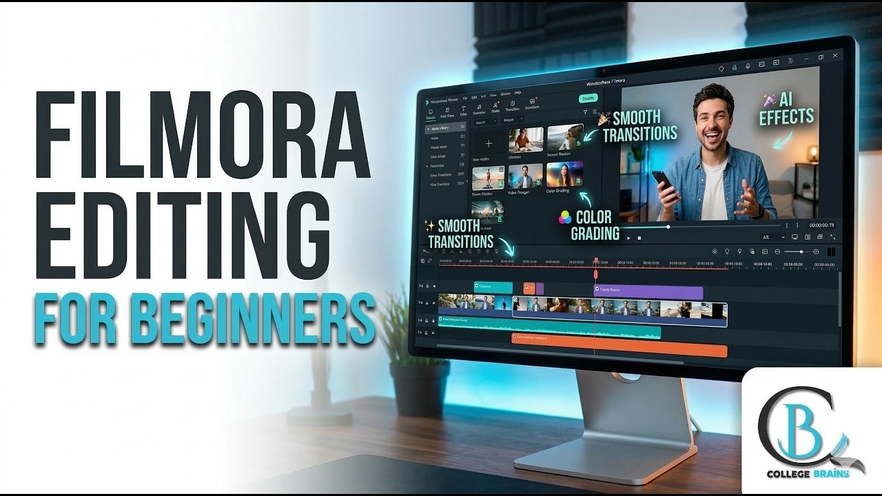 Filmora Video Editing Tutorial for Beginners 🔥 | Complete Basic Guide ...