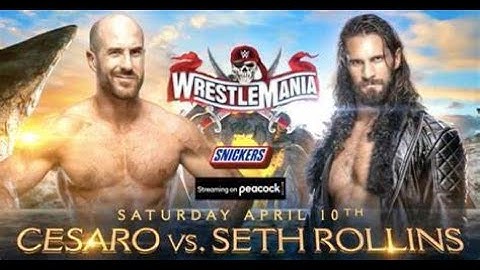 WWE 2K20 WrestleMania 37 Simulation: Cesaro vs Seth Rollins