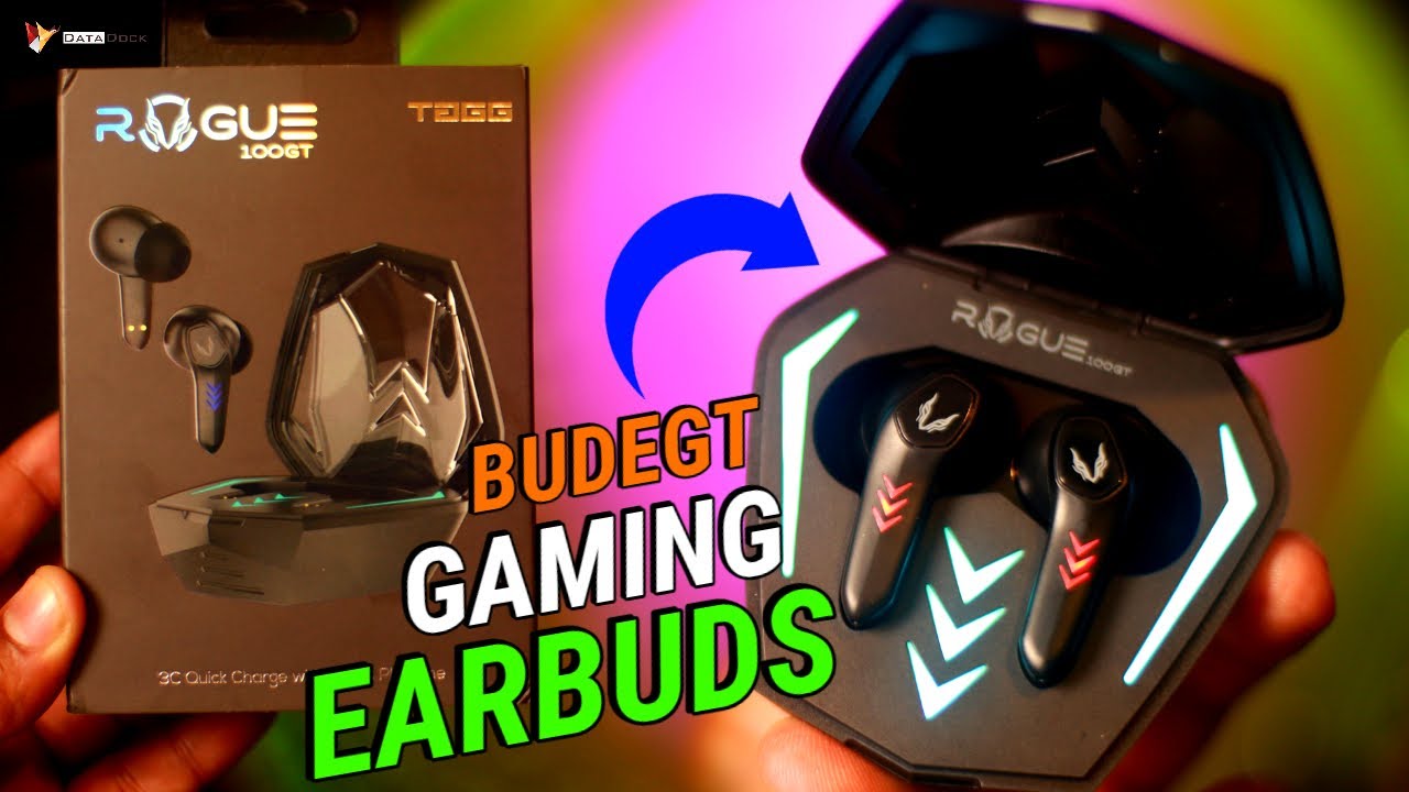 TAGG Rogue 100GT Wireless Gaming Earbuds with RGB, 50ms Low Latency, Quad Mic with ENC, 3 Equalizers