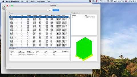 QPM Client/Server - Calculating a List of Boxes