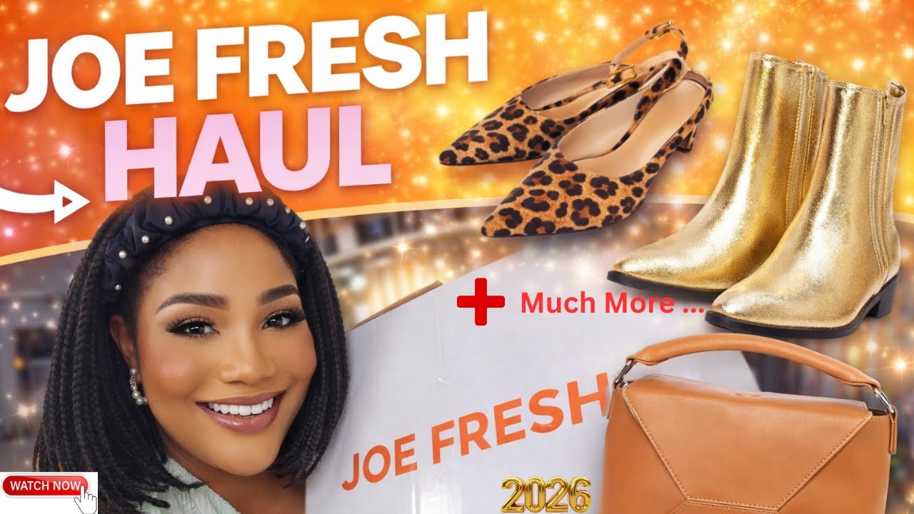 Joe Fresh Fashion Haul | Kitten Heels, Gold Cowboy Boots, Leopard Finds & Trendy Basics 👢👜✨
