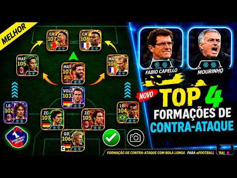 As 4 Melhores Formações para Contra-ataque no eFootball 2027 🔥| Formações de J. Mourinho