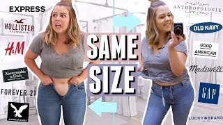 hollister vs abercrombie jeans size
