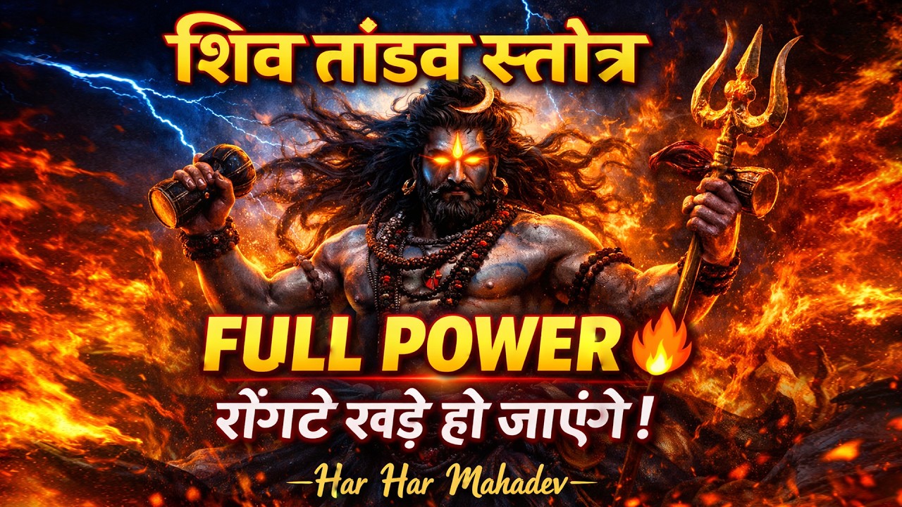 🌊 शिव तांडव स्तोत्र | Full Power Version | सुनते ही रोंगटे खड़े हो जाएंगे