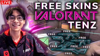 TenZ: 5 SKINS for YOU! GET and PLAY premier with me! Stream Tenz Valorant! (promo skins)