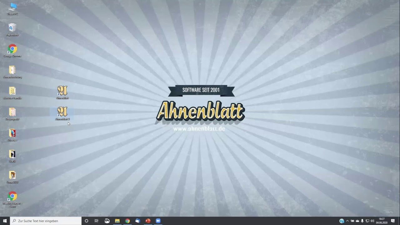 DIE GENEALOGIE-SOFTWARE AHNENBLATT