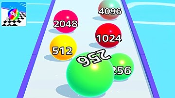 Ball Run Infinity Number Up To (128M, 256M, 512M, 1024M) ! All Levels Gameplay Part 76 android, ios