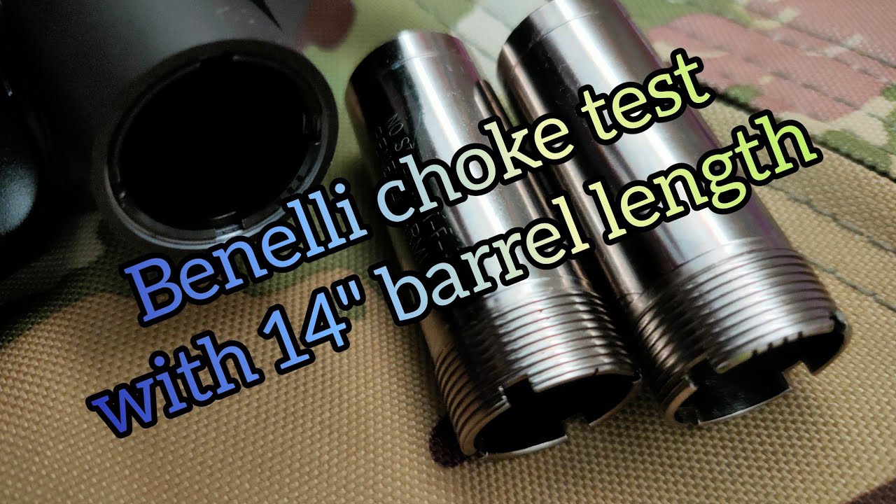ทดสอบกลุ่มกระสุน Benelli supernova ลำกล้อง 14" โดย Choke 3 ขนาดที่แถมมา