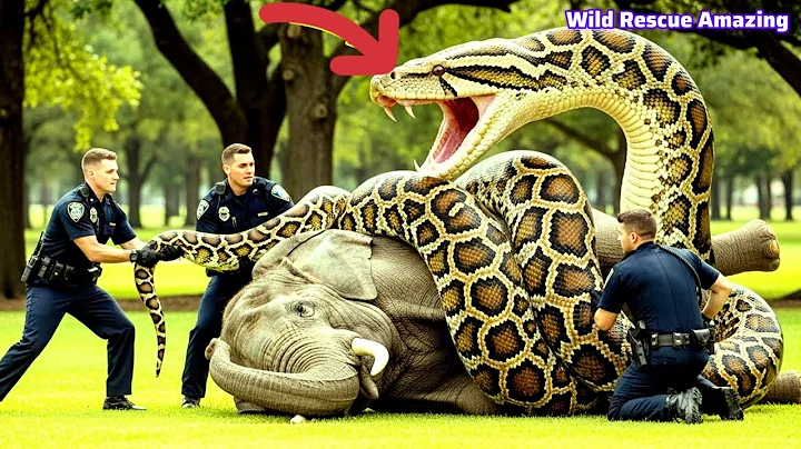 Brave Heroes Face GIANT SNAKE in EPIC Battle to Save Mother Elephant | Wild Rescue Amazing