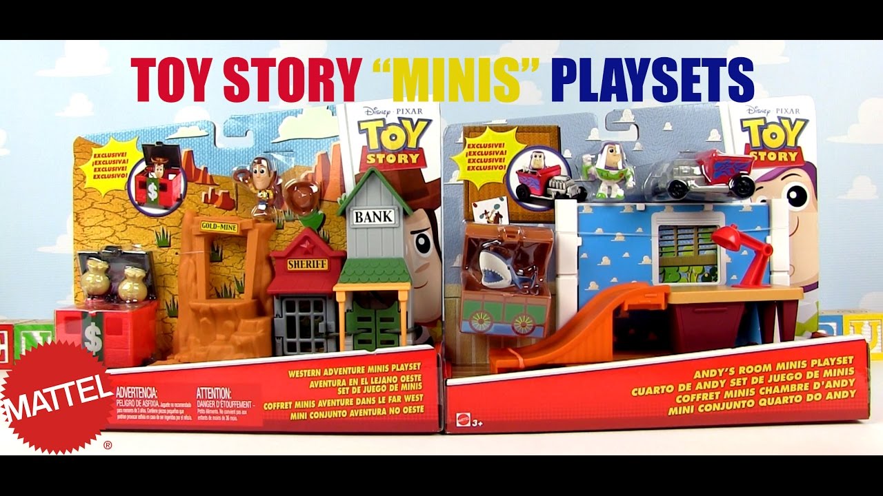 Disney Pixar Toy Story Western Adventure /& Andy/'s Room Minis Playset NEW!!!