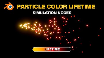Change PARTICLE COLOR with Lifetime in Blender Simulation Nodes