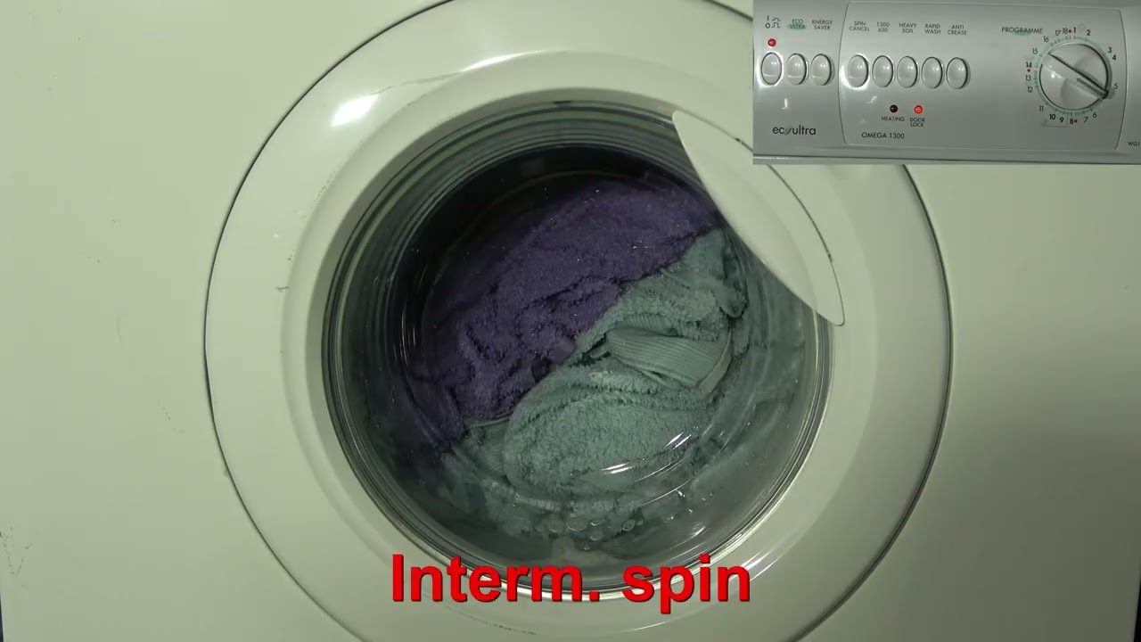 Indesit Omega EcoUltra WG1385W / Program 5 : Extra rinseing (and spins)