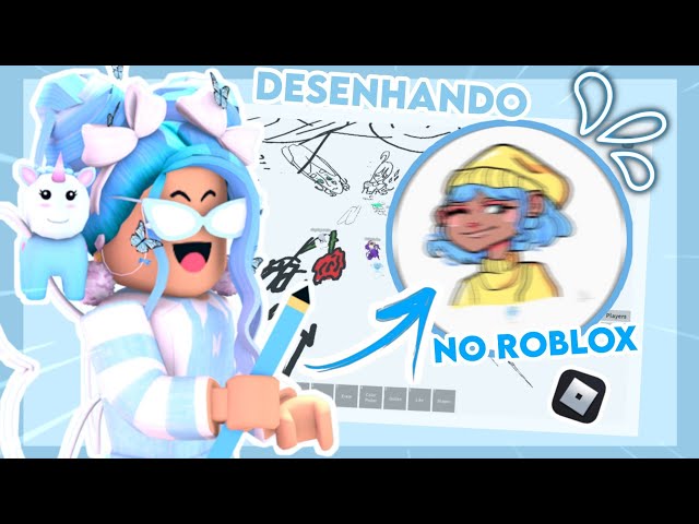 FOI DIFÍCIL DESENHAR NO ROBLOX? (Draw with friend) 🙈 