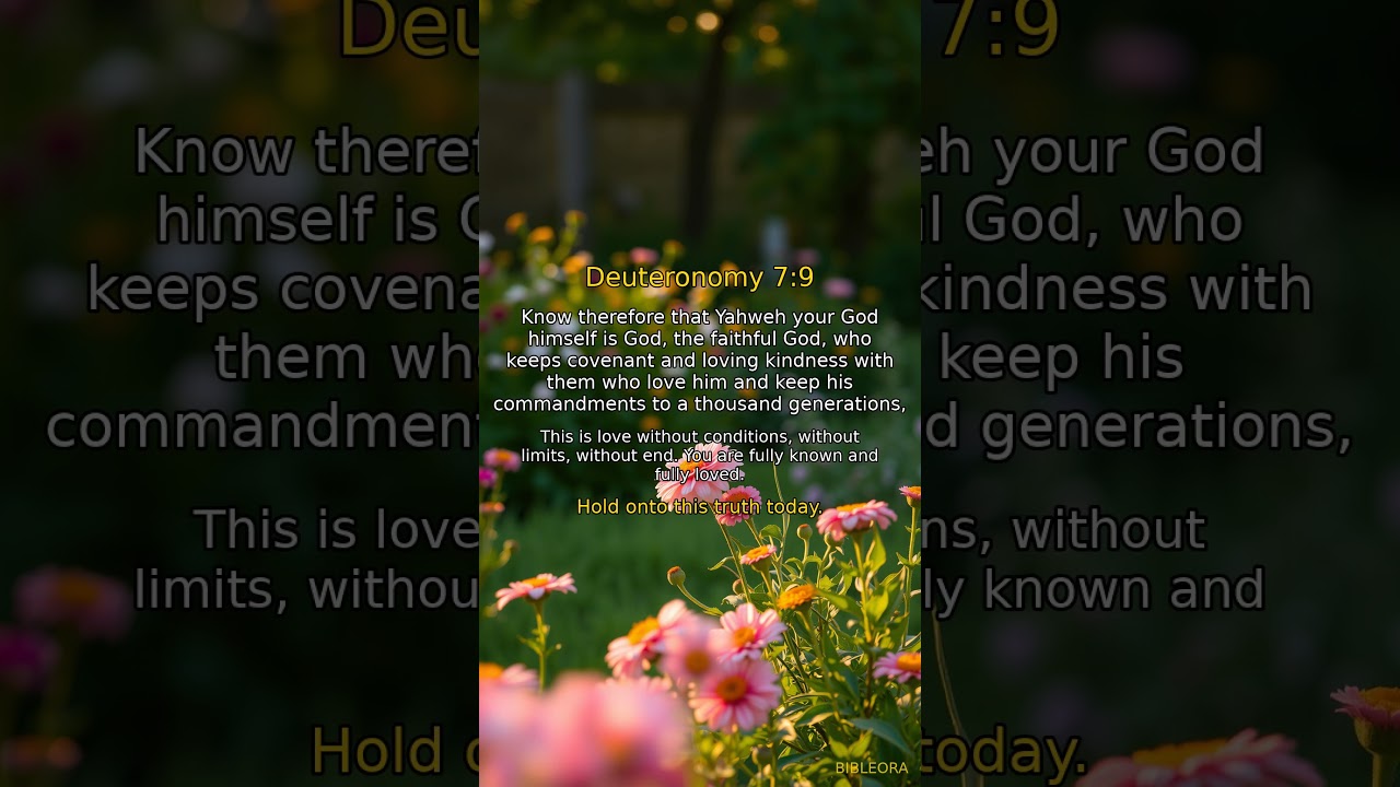 ✝️ POWERFUL SCRIPTURE: God's Love | Deuteronomy 7:9 #shorts