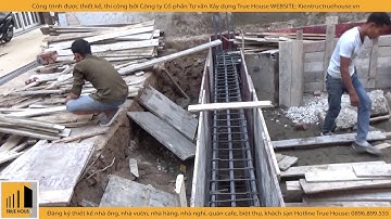 Thi Công Móng Nhà 4 Tầng Vượt Nhịp 7m; Construction Of Foundation For The House