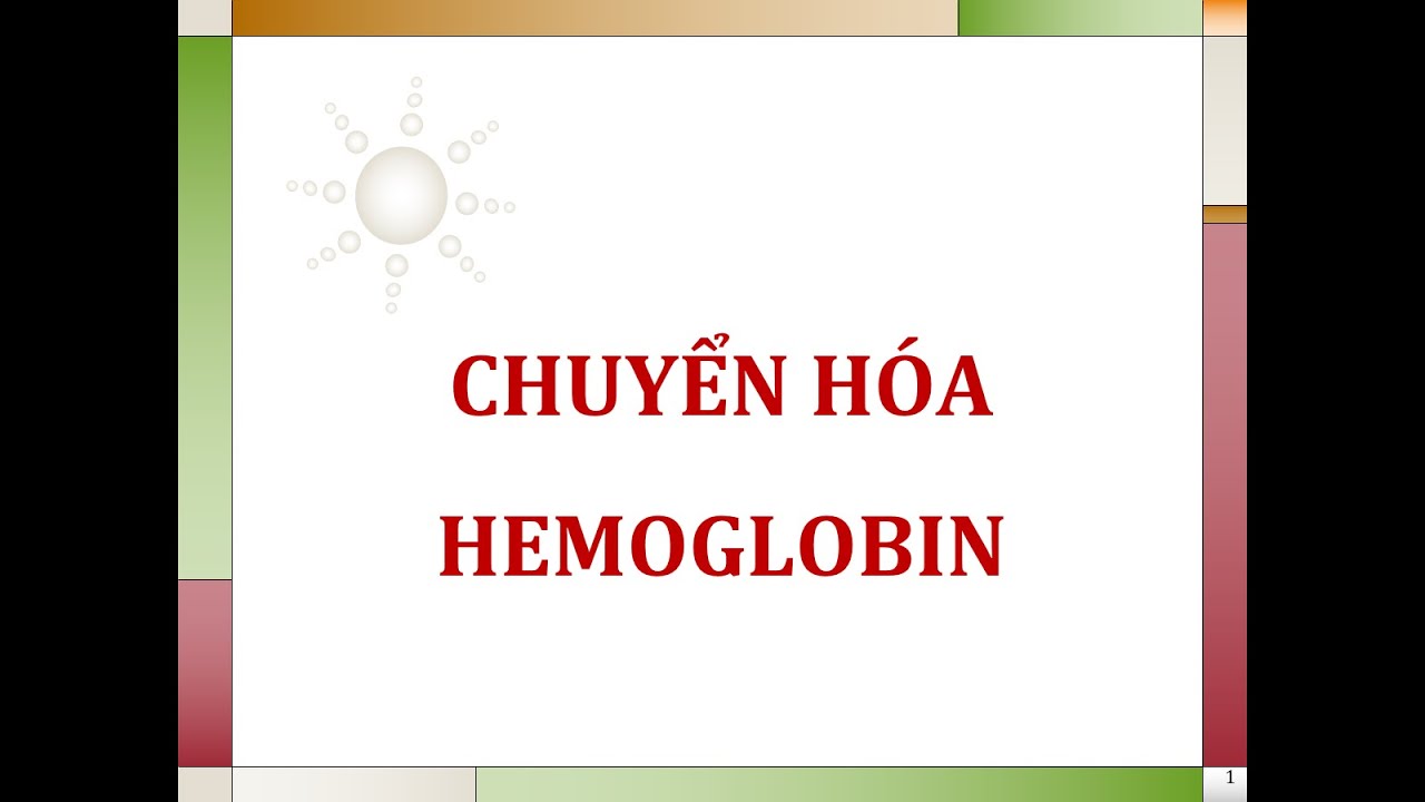 CHUYỂN HÓA HEMOGLOBIN