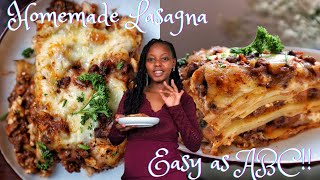 Easy Homemade Lasagna | Kane's Kitchen Affair