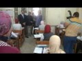 تفقد محافظ أسيوط لامتحانات الاعدادية من مدرسة أم المؤمنين 