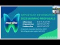 2023 Morpho Informational Webinar