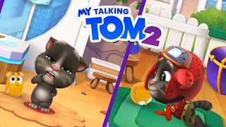 my talking tom 2 is so hungry and eating 💖💖😍🍉#funny #youtubevideos