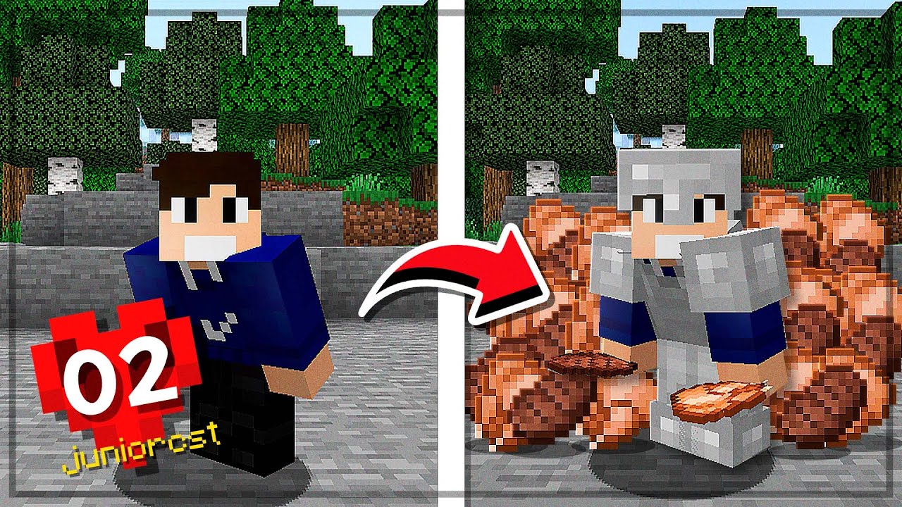 Como conseguir COMIDA INFINITA no Minecraft Hardcore | Episódio 2