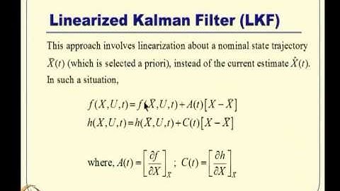 Mod-12 Lec-30 Kalman Filter Design -- III