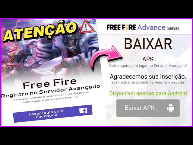 Servidor Avançado Free Fire: Registro, Download e Código de