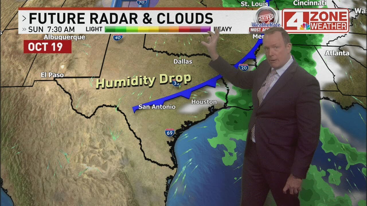 Slight chance of showers this weekend - YouTube