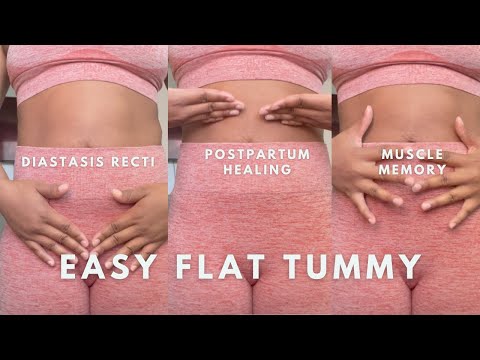 Pelvic floor breathing for flat tummy | Brittany Katherine