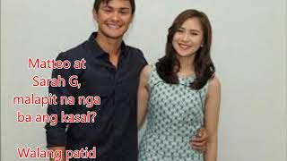 Matteo at Sarah malapit na nga ba ang kasal?