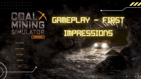 Coal Mining Simulator Prologue - Gameplay - First Impressions