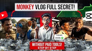 ‎How to Make Viral Monkey Vlogs Using Free AI Tools (No Premium Needed!)