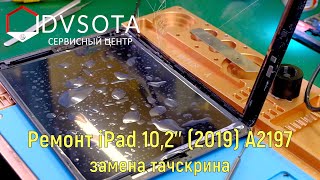 Ремонт iPad 10,2'' (2019) A2197 / подробный сложный ремонт по замене тачскрина