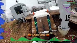 Ski Liberty⛷️🏔️⛷️Friday Jan 9 2026 ~42-54°f  Overcast day 5 runs Excellent snow - going soft fast
