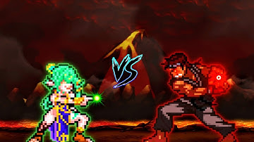 Cosmic Elf Aria V2 (New) VS Ryu V2 in Jump Force #Mugen