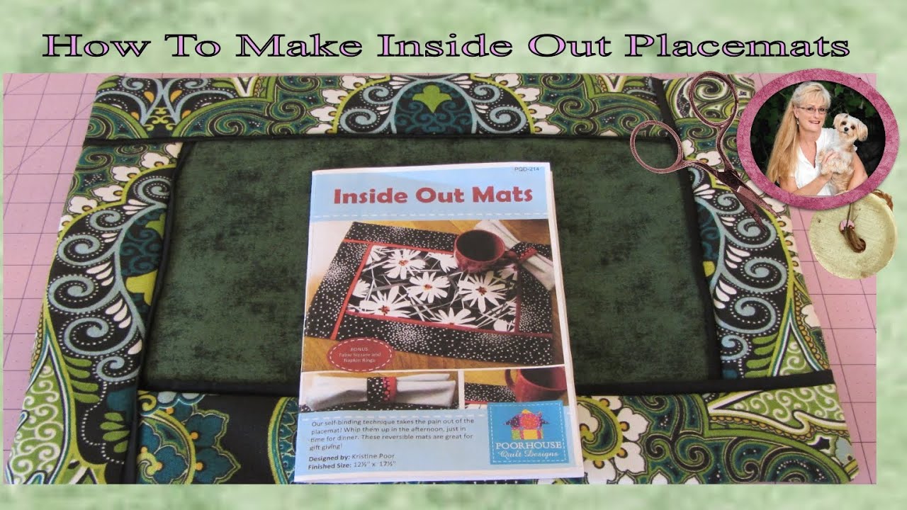 Easy Inside Out Placemats with Scrap Fabric YouTube