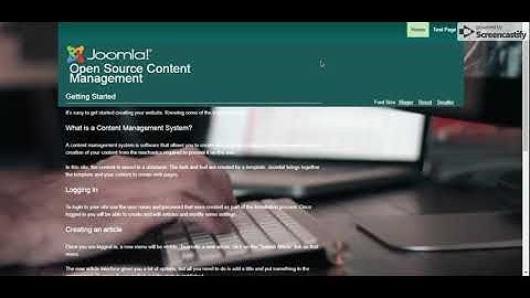 Joomla Video Background Demo Frontend