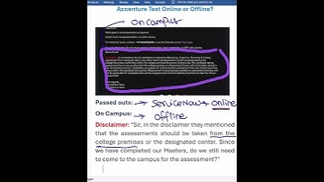 Accenture - Written Test - Online or Offline (Physical Mode)